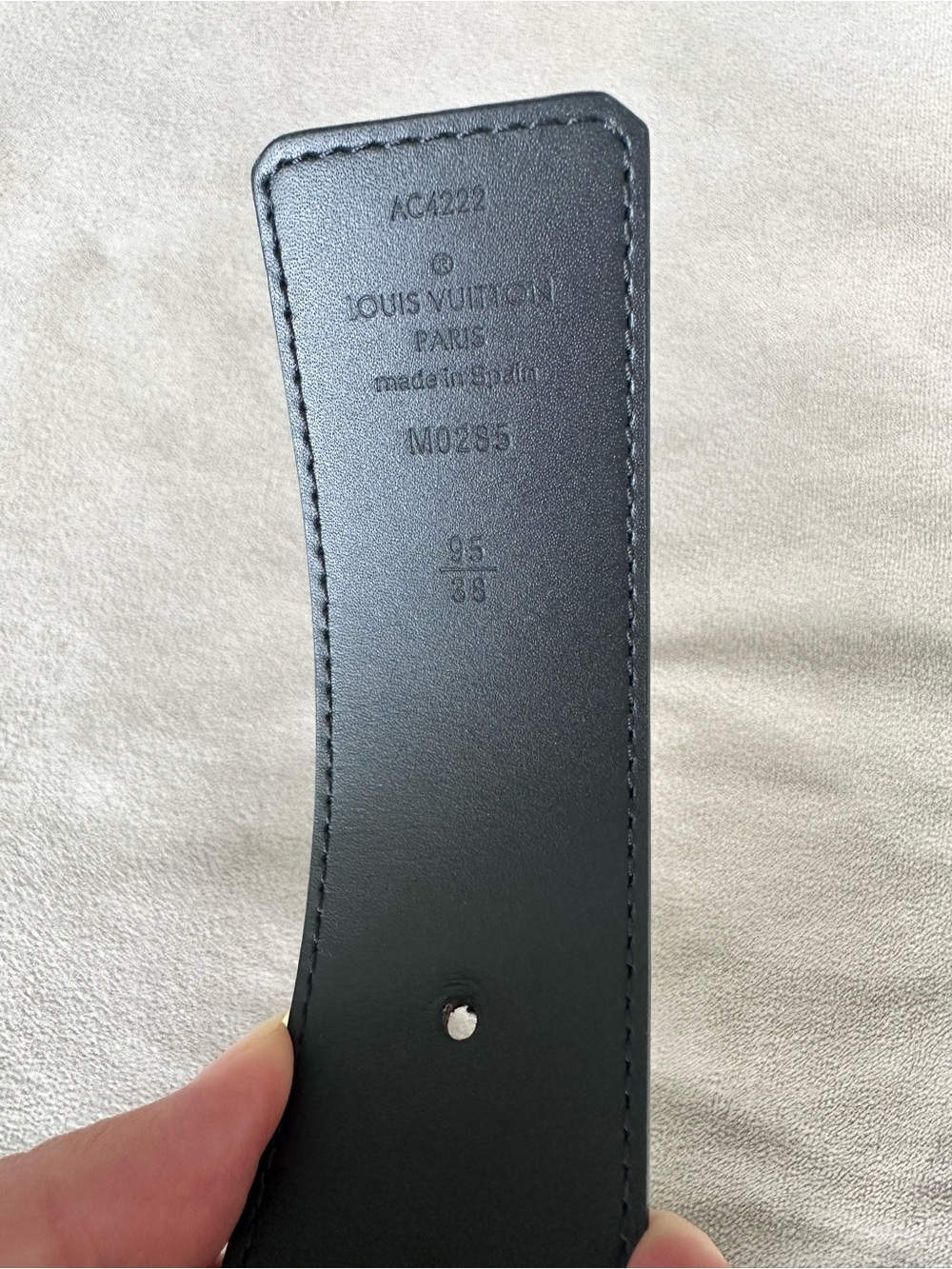 Louis Vuitton LV Initiales 40mm Monogram Reversible Belt Size 95cm - Picture 5 of 10